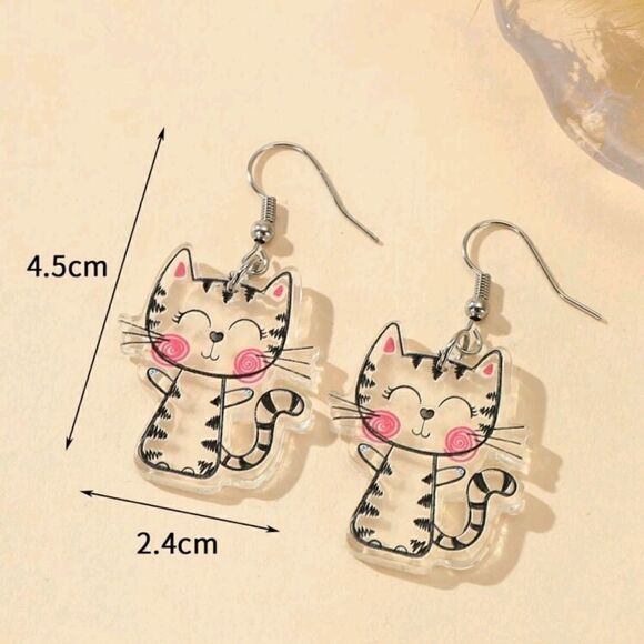 Cat Earrings   - Picture 5 of 6